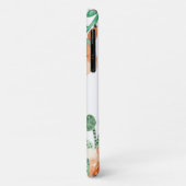 Monogram Waterverf Floral Girly Elegant Case-Mate iPhone Case (Achterkant/links)