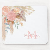 Monogram Waterverf Floral Muismat (Voorkant)