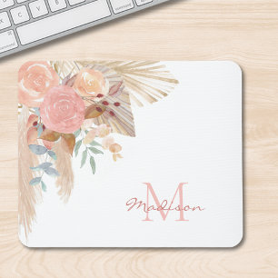 Monogram Waterverf Floral Muismat
