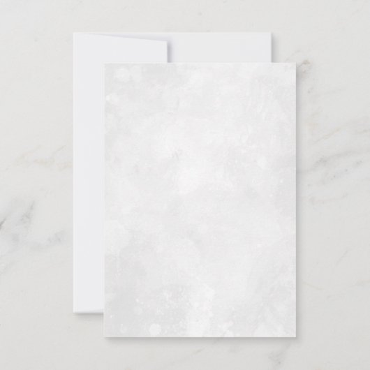 Monogram | Waterverf Greenery Wedding RSVP Aankondiging (Achterkant)