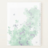 Monogram Waterverf Groen 2025 Bloemenplanner Planner (Achterkant)