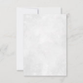 Monogram | Waterverf Groene Huwelijks RSVP Aankondiging (Achterkant)