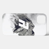 Monogram Waterverf in het gebergte van de Cool Bla Case-Mate iPhone Case (Achterkant (horizontaal))