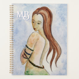 Monogram Waterverf Mermaid Planner