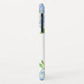 Monogram Waterverf Modern Floral Blue Hydrangea Case-Mate iPhone Case (Achterkant/links)