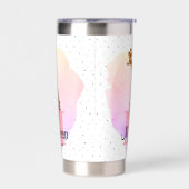 Monogram Waterverf Naam Giraffe Oerwoud Geïsoleerde Drinkbeker (Links)