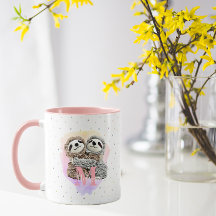  monogram Waterverf Naam Roze Slotkruid