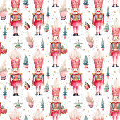 Monogram waterverf notenkraker vrolijk kerstfeest fleece deken