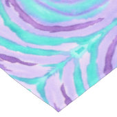 Monogram Waterverf Paars Turquoise Swirl Tafelkleed (Gekanteld)