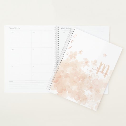 Monogram Waterverf Pastel 2025 Floral Planner (Display)