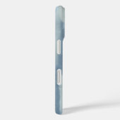 Monogram waterverf pastel strepen blauw marineblau Case-Mate iPhone case (Achterkant / Rechts)