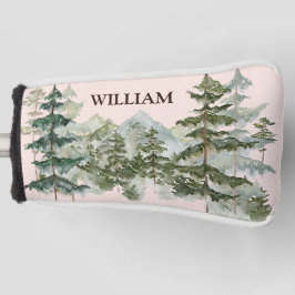 Monogram Waterverf Pijnbos & Mountain Rustic Golfheadcover