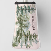 Monogram Waterverf Pijnbos & Mountain Rustic Golfheadcover (Draai 90)
