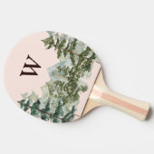 Monogram Waterverf Pijnbos & Mountain Rustic Tafeltennisbatje (Zijkant)