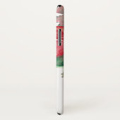 Monogram Waterverf Rood Poinsettia Bloemen Chic Case-Mate iPhone Case (Achterkant / rechts)