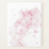 Monogram Waterverf Roze 2025 Bloemenplanner Planner (Achterkant)