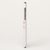 Monogram | Waterverf Roze bloemen Case-Mate iPhone Case (Achterkant/links)