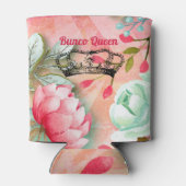 Monogram  Waterverf Roze Bunco Flowers Blikjeskoeler (Achterkant)