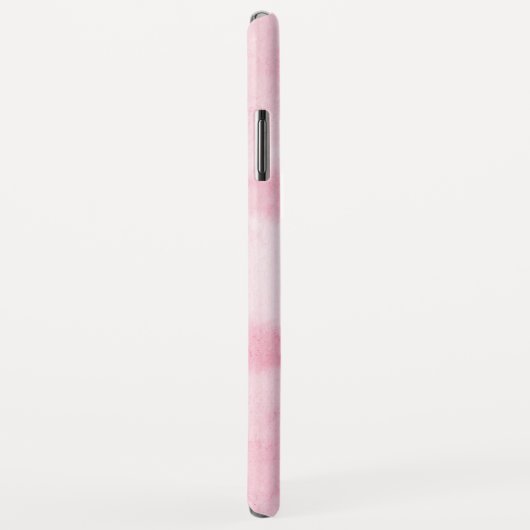 Monogram Waterverf Roze Gepersonaliseerde Naam Case-Mate iPhone Case (Achterkant/rechts)