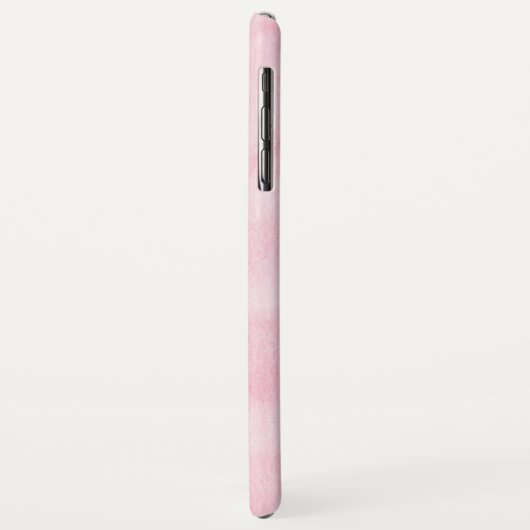 Monogram Waterverf Roze Gepersonaliseerde Naam Case-Mate iPhone Case (Achterkant/links)