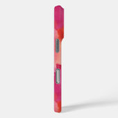 Monogram Waterverf Roze Sinaasappel Abstract Case-Mate iPhone Case (Achterkant / Rechts)