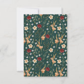 Monogram | Waterverf RSVP Aankondiging (Achterkant)