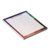 Monogram Waterverf Ruimtevaart Universe Blue Star Notitieblok (Schuin)