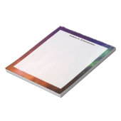 Monogram Waterverf Ruimtevaart Universe Blue Star Notitieblok (Linkerzijde)