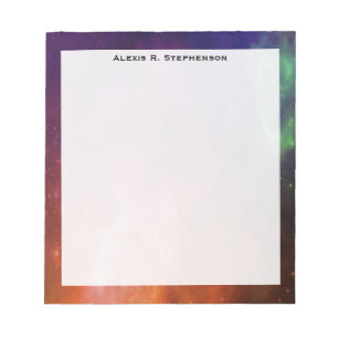 Monogram Waterverf Ruimtevaart Universe Blue Star Notitieblok