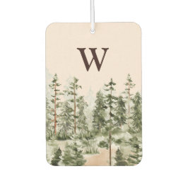 Monogram Waterverf Rustic Green Forest Luchtverfrisser