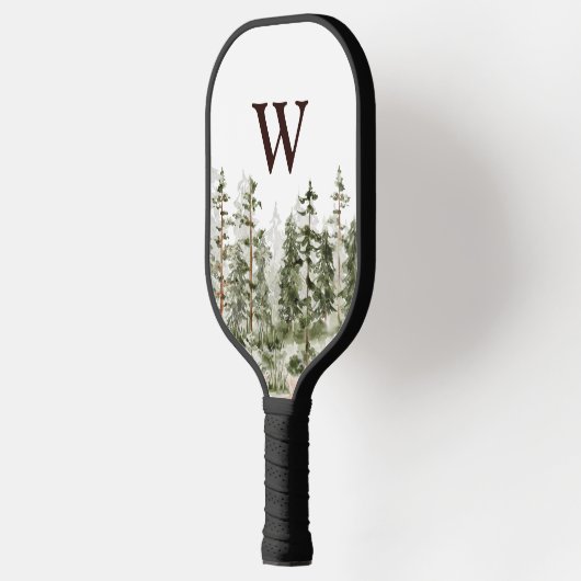 Monogram Waterverf Rustic Green Forest Pickleball Paddle (Links)