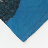 Monogram | Waterverf Sapphire Blue Fleece Deken (Hoek)