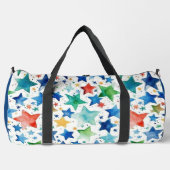 Monogram Waterverf Sterren Gepersonaliseerd Plunjezak (Voorkant)