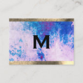 Monogram Waterverf Trim (afsprakenkaart) Afsprakenkaartje (Voorkant)