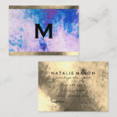 Monogram Waterverf Trim (afsprakenkaart) Afsprakenkaartje (Voorkant / Achterkant)