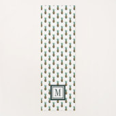 Monogram | Waterverf tropische anananas Yogamat (Voorkant)