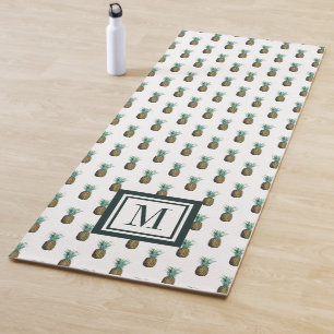Monogram   Waterverf tropische anananas Yogamat