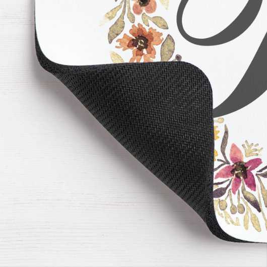 Monogram Waterverf van de flora van het rustige la Muismat (Hoek)