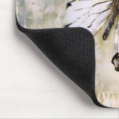 Monogram waterverf vlinder rustiek cool muismat (Hoek)