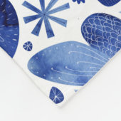 Monogram Waterverf vlinderpatroonpatroon Fleece Deken (Hoek)