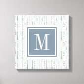 Monogram | Waterverf Wanderlust Arrow Pattern Canvas Afdruk (Voorkant)