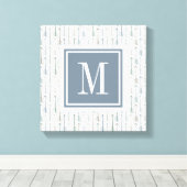 Monogram | Waterverf Wanderlust Arrow Pattern Canvas Afdruk (Insitu (Houten vloer))
