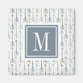 Monogram | Waterverf Wanderlust Arrow Pattern Magneet (Voorkant)