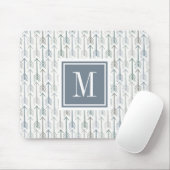 Monogram | Waterverf Wanderlust Arrow Pattern Muismat (Met muis)