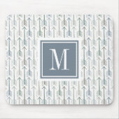 Monogram | Waterverf Wanderlust Arrow Pattern Muismat (Voorkant)