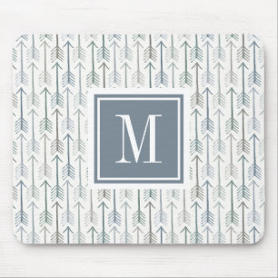 Monogram   Waterverf Wanderlust Arrow Pattern Muismat