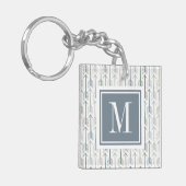 Monogram | Waterverf Wanderlust Arrow Pattern Sleutelhanger (Voorkant Links)