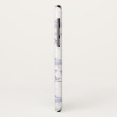 Monogram | Waterverf Waves & Shipspatroon Case-Mate iPhone Case (Achterkant/links)