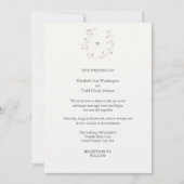 Monogram Waterverf Weddenschap Kaart (Voorkant)