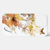 Monogram Waterverf Wildbloemen Boterfly Case-Mate iPhone Case (Achterkant (horizontaal))